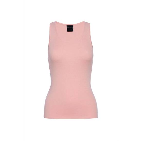 NEW LE SUPERBE women's tanks a lot tank top in blush - Picture 1 of 2